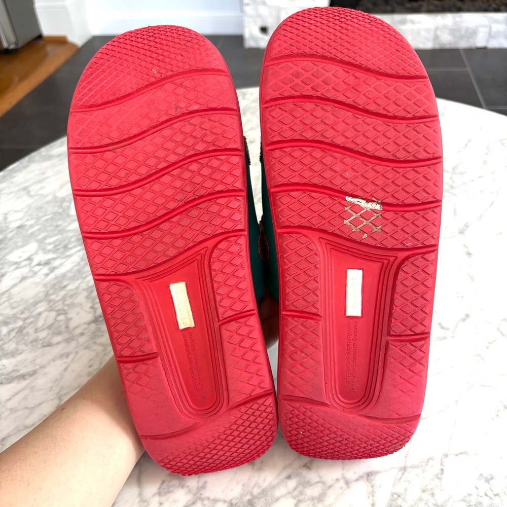 Suicoke Urich Slide Sandals Rubber Platform Adjustable Green Red Womens Size 11 - Picture 9 of 9